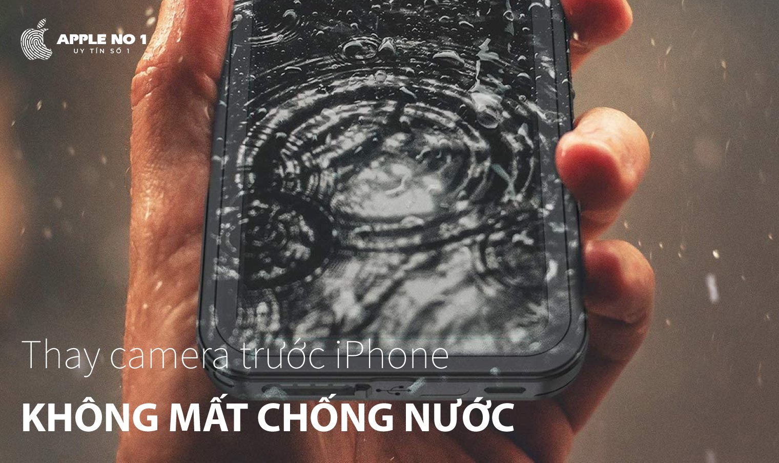 thay camera truoc iphone 12 pro max co mat chong nuoc khong?